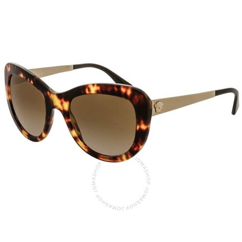 versace cat eye sunglasses tortoise